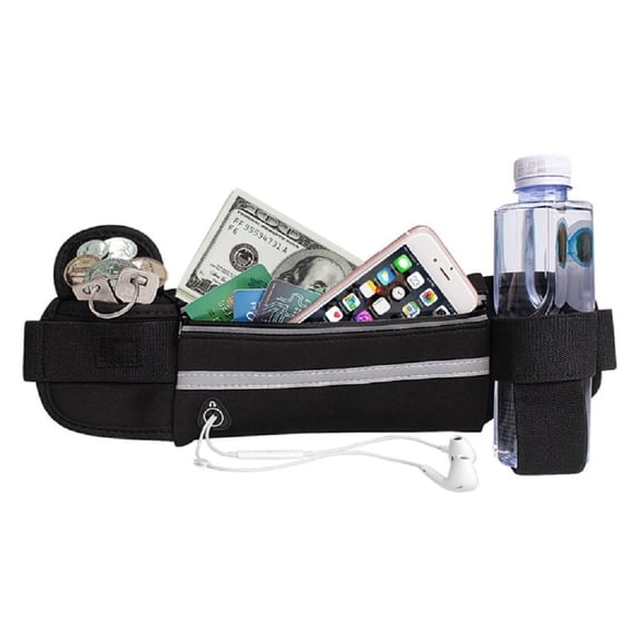 1-Pack Running Belt Waist Pack, Water-Resistant Adjustable Sports Fanny Pack for Men & Women, Lightweight Phone Key Travel Pouch TIKA