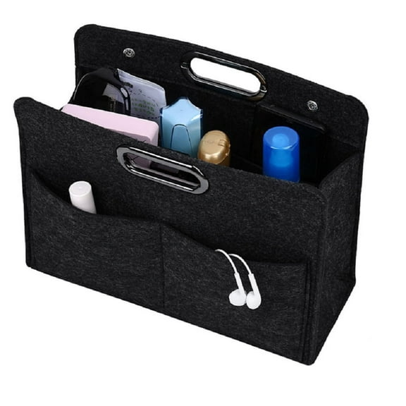 1-Pack Versatile Felt Handbag Organizer Insert – Multi-Pocket Storage Tote & Purse Shaper for Efficient Organization TIKA