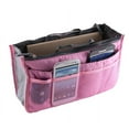 thumbnail image 1 of 1-Pack Versatile Multi-Pocket Handbag Organizer Insert for Women – Convenient Travel Purse Liner with Zipper Handles Pink TIKA, 1 of 7