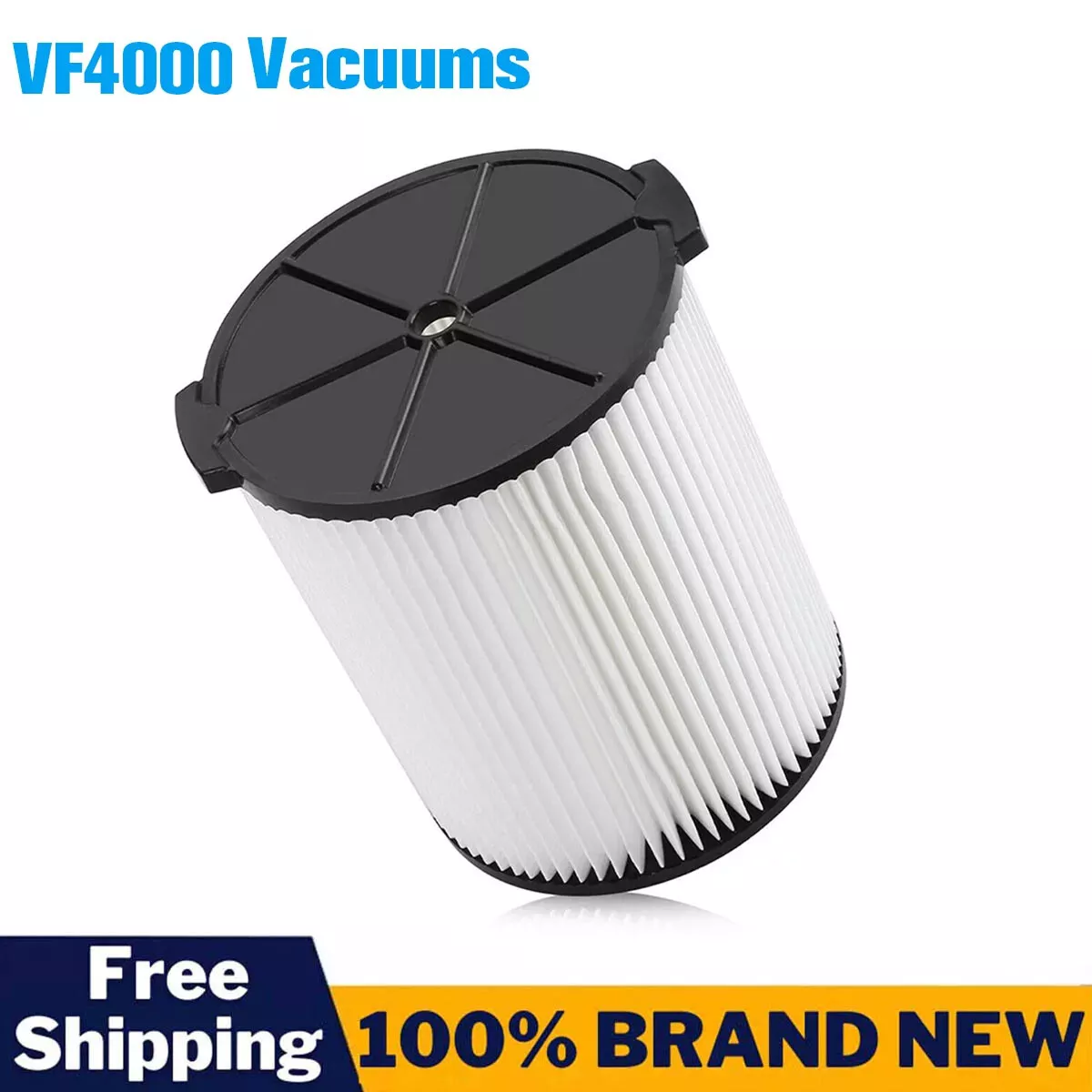 1-Pack Vf4000 Filter For 6 Gallon Wet/Dry Vac Models Wd06000, Wd06200, Wd06250