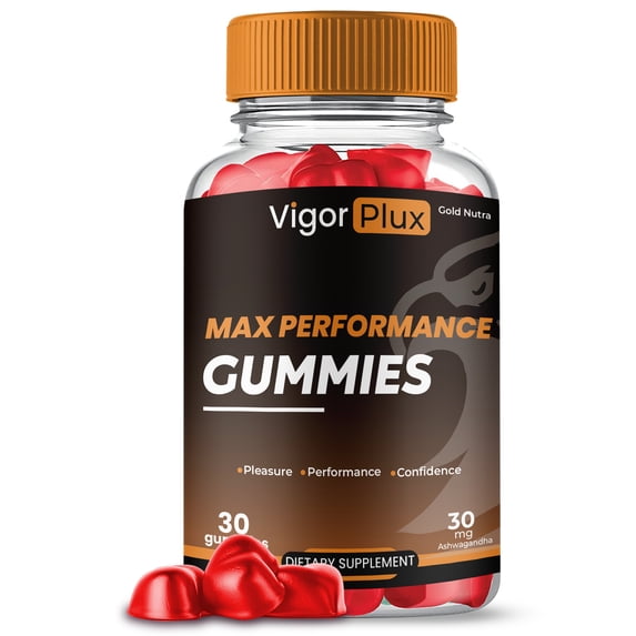 (1 Pack) Vigor Plux Gummies for Men, Advanced High Potency Formula, Vigor Plus Gummies, VigorPlux Supplement All Natural Performance
