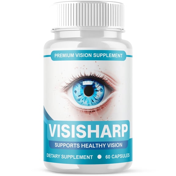 (1 Pack) VisiSharp - New Advanced Revolutionary Eye Health Matrix Formula - Supports Healthy Vision - Supplement for Eyes Sight - 60 Capsules