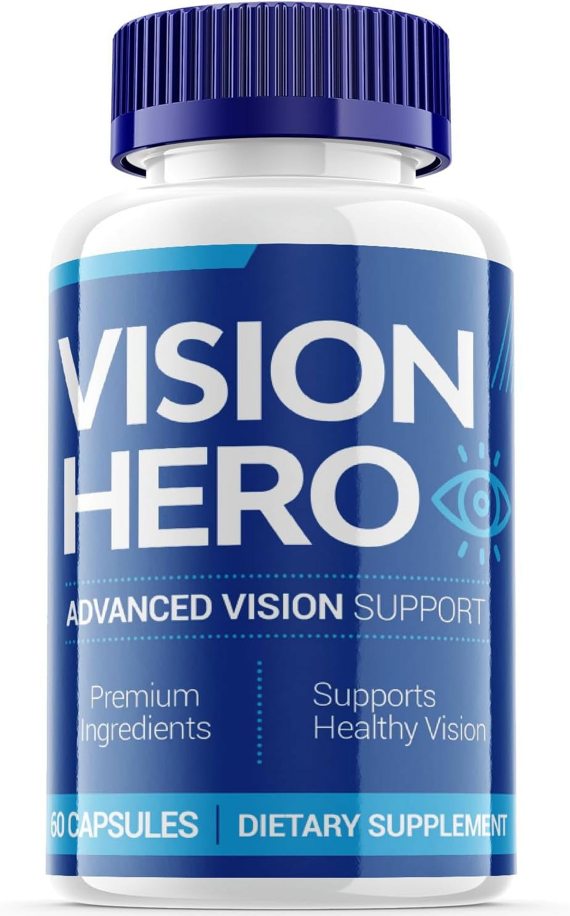 Vision Hero (1 Pack) - Advanced Vision Formula - Supports Eyesight - 60 ...