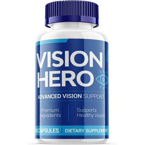 (1 Pack) Vision Hero - Revolutionary Advanced Vision Matrix Formula - Supports Healthy Vision - Dietary Supplement for Eyes Sight - 60 Capsules