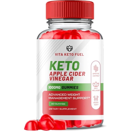 (1 Pack) Vita Keto Fuel Keto ACV Gummies - Apple Cider Vinegar Supplement for Weight Loss - Energy & Focus Boosting Dietary Supplements for Weight Management & Metabolism - Fat Burn - 60 Gummies
