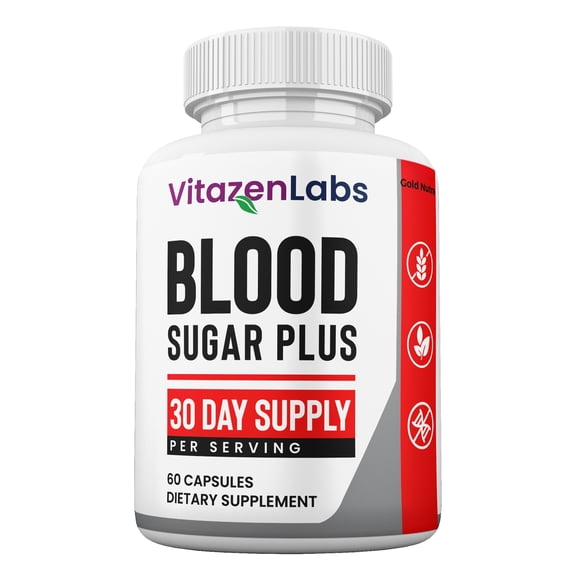 (1 Pack) VitazenLabs Blood Sugar Plus Capsules, Official Capsules, Maximum Strength, Made in the USA.
