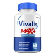 1 Pack Vivalis Max+ Capsules, Vivalis Max+ Pills Higher Potency Formula Peak Performance for Men 1 Month Supply