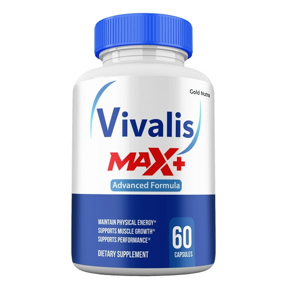 (1 Pack) Vivalis Max+ Capsules, Vivalis Max+ Pills Higher Potency Formula Peak Performance for Men 1 Month Supply