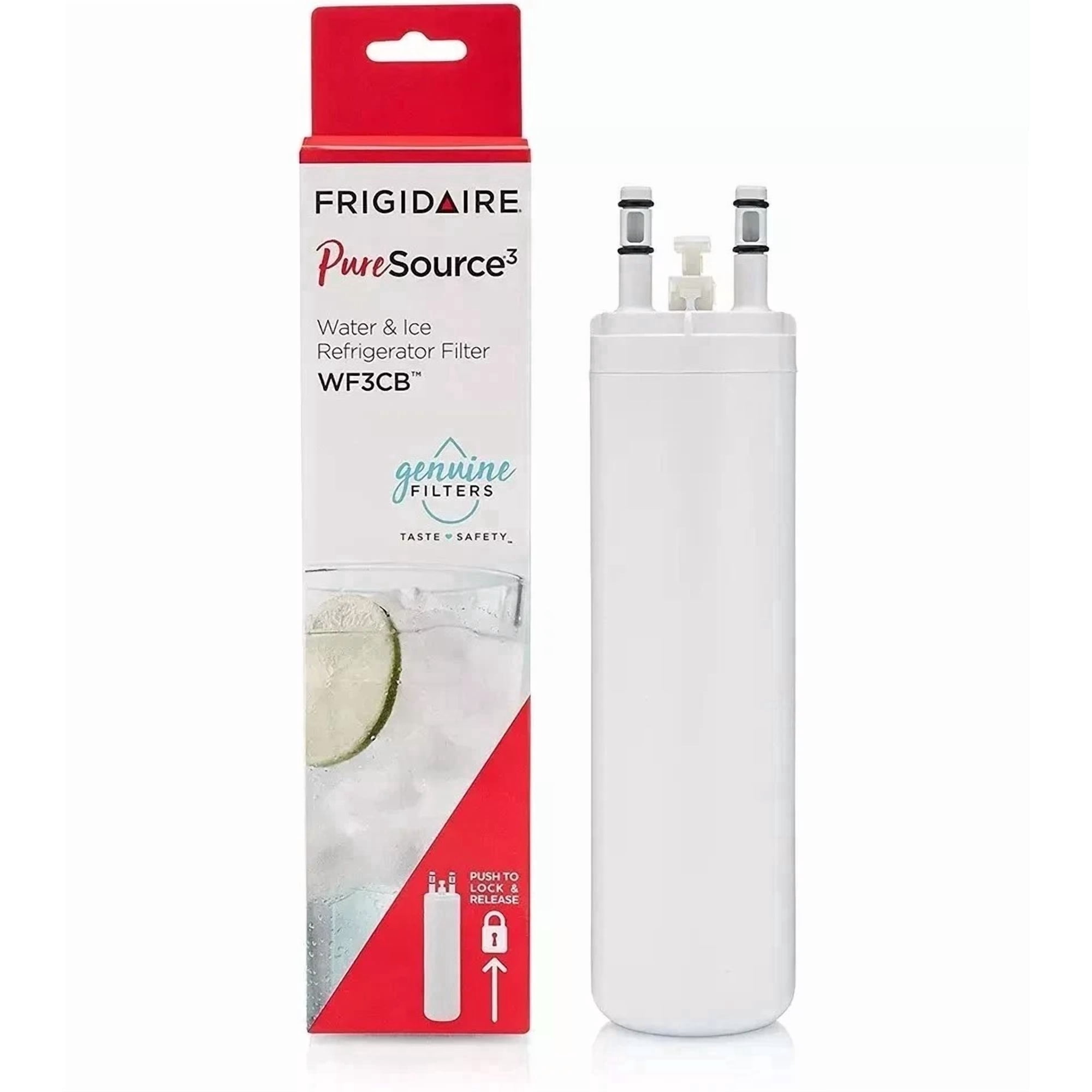 1-Pack WF3CB PureSource 3 Refrigerator Water Filter, NSF Certified Replacement for Frigidaire WF3CB 242069601 706465