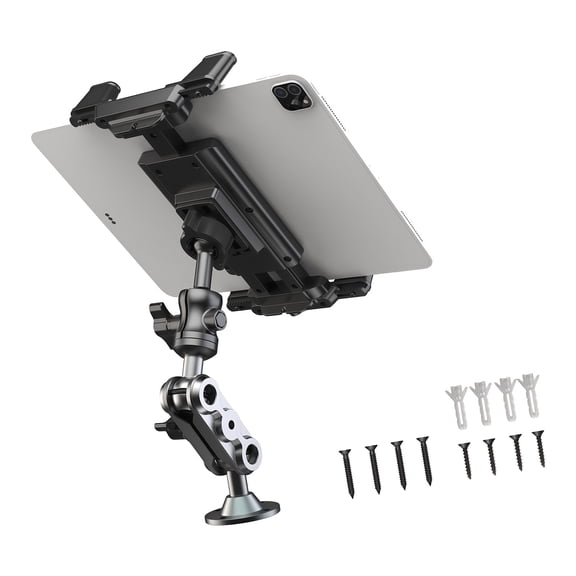 1 Pack Wall Mount Tablet Phone Holder 4.713Inch Adjustable Arm For Car Dashboard Marine Boat Use