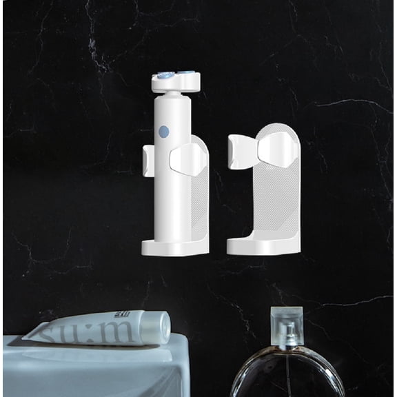 Adhesive Electric Razor Holder, Wall Mounted Shaver Storage Box, No-Drill Traceless Bathroom Organizer for Razor Charger & Accessories, TIKA