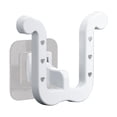 thumbnail image 1 of 1 Pack Wall Mounted Shoe Rack,Hanging Shoe Organizer Shelf with Sticky Hanging Mounts,Door Shoe Hangers with Hooks for Slippers Storage,Shoe Holder,Wall Shoe Rack,Wall Mounted Shoe Storage,White, 1 of 7