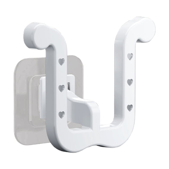 1 Pack Wall Mounted Shoe Rack,Hanging Shoe Organizer Shelf with Sticky Hanging Mounts,Door Shoe Hangers with Hooks for Slippers Storage,Shoe Holder,Wall Shoe Rack,Wall Mounted Shoe Storage,White