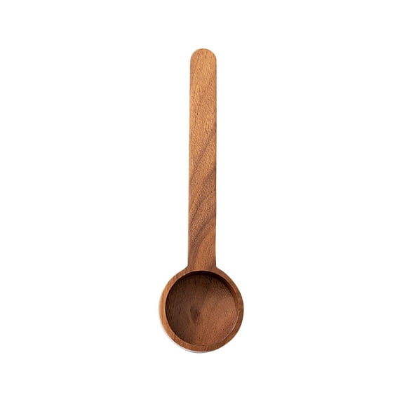 1-Pack Walnut Wood Coffee Scoop, Long Handle Solid Wood Measuring Spoon, Natural Unfinished Wooden Spoon for Coffee Beans, Tea, Spices – Handmade Kitchen Utensil