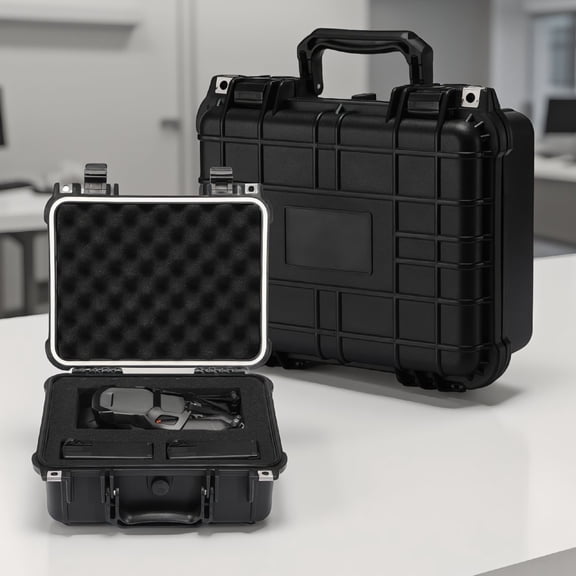 1-Pack Waterproof Hard Case 13.4" x 11.6" x 6" with Customizable Pluck Foam, IP67 Dust-Proof Storage Box for Tools and Gear