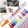 thumbnail image 1 of 1 Pack Waterproof Permanent Paint Marker For Car Tires, Rubber, and Metal Surfaces (5ml), 1 of 9