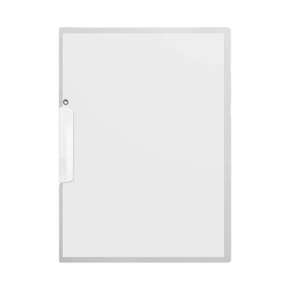 1 Pack White Report Covers with Swing Clip, File Folder with Swing Clip, 30 Sheets Capacity, Slide Locking Report Covers, Letter Size, Front Report Covers for Documents Presentation Resume Office