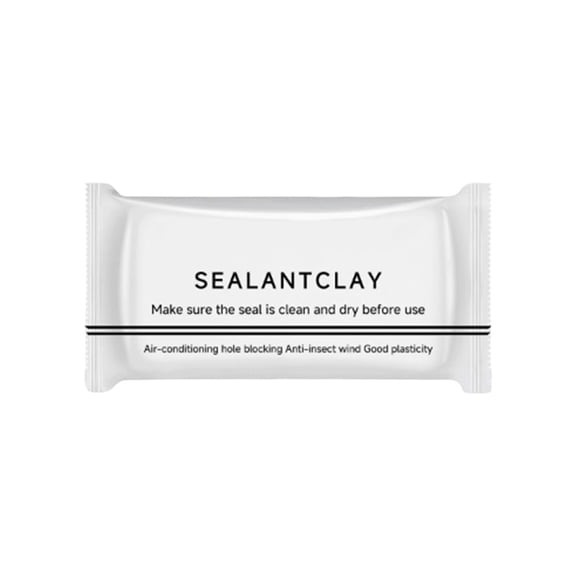 1 Pack White Waterproof Sealant Mastic, Flexible Moldable Sealant Clay, Quick Mending Putty for Wall Holes, Air‑Conditioning Holes and Pipe Gaps, Airtight Waterproof Household Repair Material