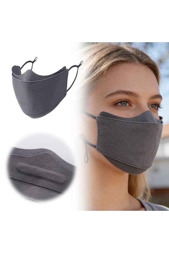 1-Pack Winter Face Masks, Windproof Dustproof Reusable Half Face Covers - Breathable Thermal Masks for Outdoor Sports, Running, & Cold Weather