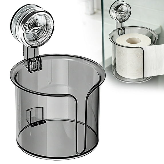 1 Pack Wipe Holder for Bathroom, Flushable Wipes Dispenser,Wall Mounted Tissue Box Holder,Self-Adhesive Wipes Container,Suitable for Bathroom, Kitchen, Bedroom, Toilet(Grey)