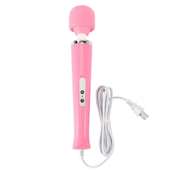 1 Pack Wired Powerful Handheld Electric Back Massager with 10 Vibration Modes, Personal Vibrations Massage for Sports Recovery, Muscle Aches, Body Pain (Pink)
