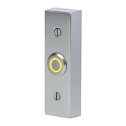 1-Pack Wired Surface Mount Doorbell Push Button with LED Light, Brushed Nickel
