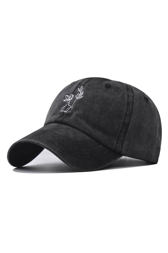 1 Pack Women Adjustable Washable Cotton Baseball Cap Fashion Summer Outdoor Beach Sun Visor Hat Multi Colors