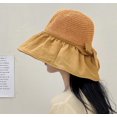 thumbnail image 1 of 1-Pack Women's Floppy Sun Beach Straw Hat – Wide Brim, Packable & Foldable Summer Cap with UPF 50+ for Women & Girls TIKA Khaki, 1 of 4