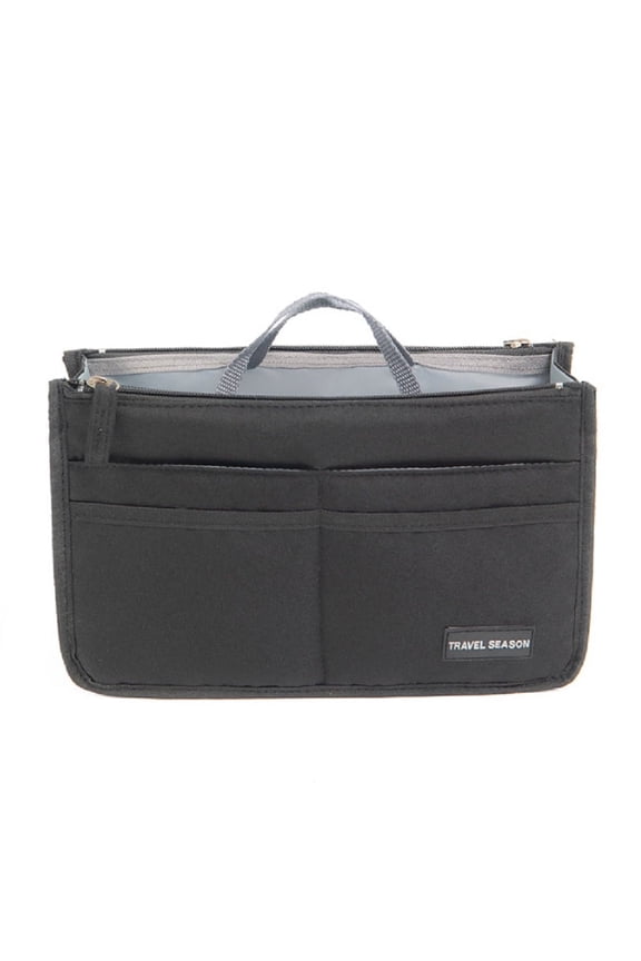 1-Pack Women’s Travel Organizer Insert, Large Handbag Purse Liner for Makeup & Essentials, Multi-Pocket Bag-in-Bag Organizer for Daily Use TIKA