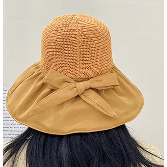 1-Pack Women’s UPF 50+ Foldable Straw Sun Hat, Wide Brim Beach Travel Cap, Packable UV Protection Summer Hat for Women & Girls TIKA