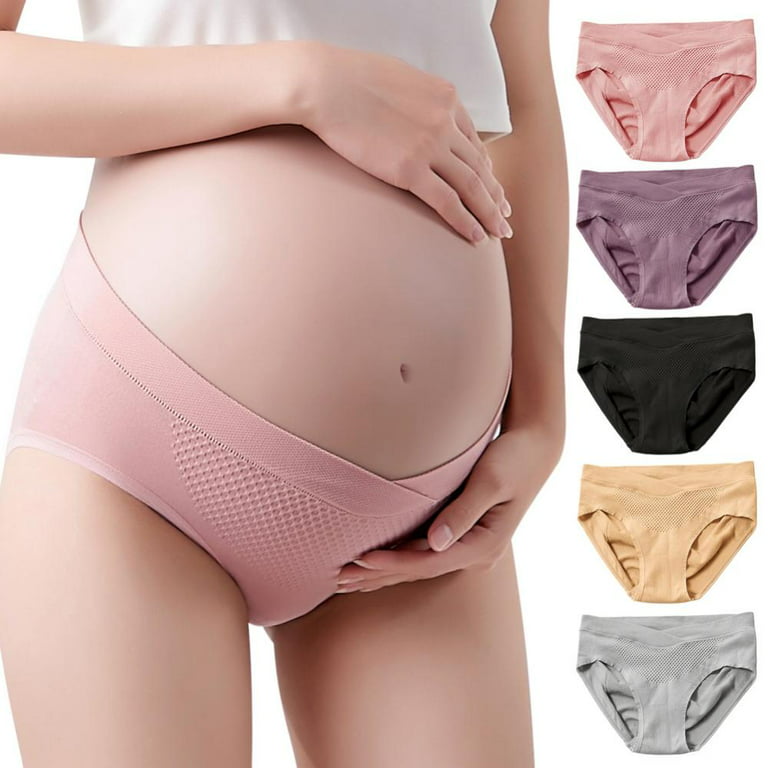 Mama Cotton High Waist Maternity Panties Multi-Pack S-4XL | Breathable Full  Coverage Pregnancy Underwear