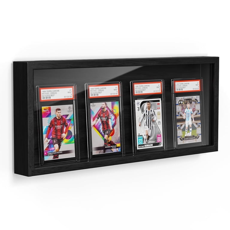 wall mounted card display case 16 Graded/Slabbed Sports Mount Cabinet or photo frames Looking into getting a wall