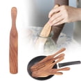 thumbnail image 1 of 1 Pack Wooden Spurtle Spatula for Sourdough Starter Mixing, Long Handle Jar Scraper for Reaching Bottom, Dough Whisk and Stirring Utensil, Kitchen Tools for Baking, Cooking, 1 of 8