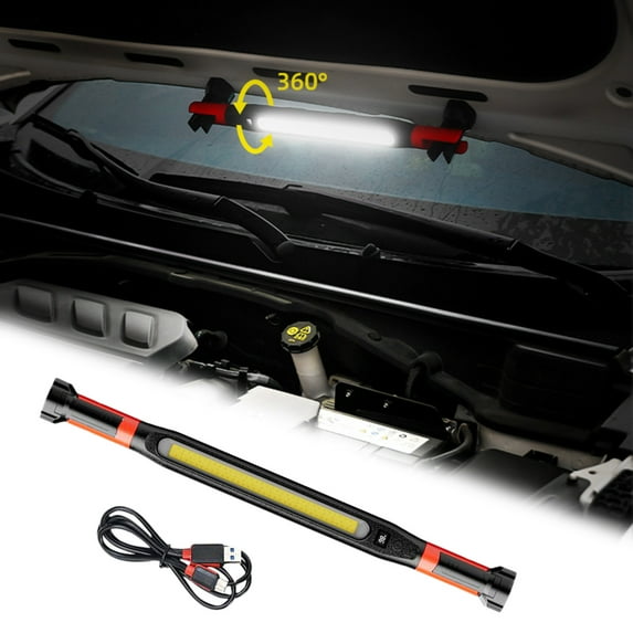 1 Pack Work Light, 3000LM Mechanic Work Light, 5200mAh Rechargeable LED Work Light Bar, Portable Cordless Underhood Magnetic Work Lights for Inspection Workshop Emergency
