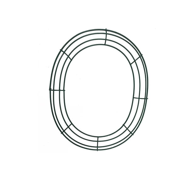 1 Pack Wreath Wire Frame - Metal Wire Wreath Base Making Rings Round Forms for Hanger, Flower Arrangements, Wedding, Spring, Easter Door Decorations, and DIY Craft Supplies