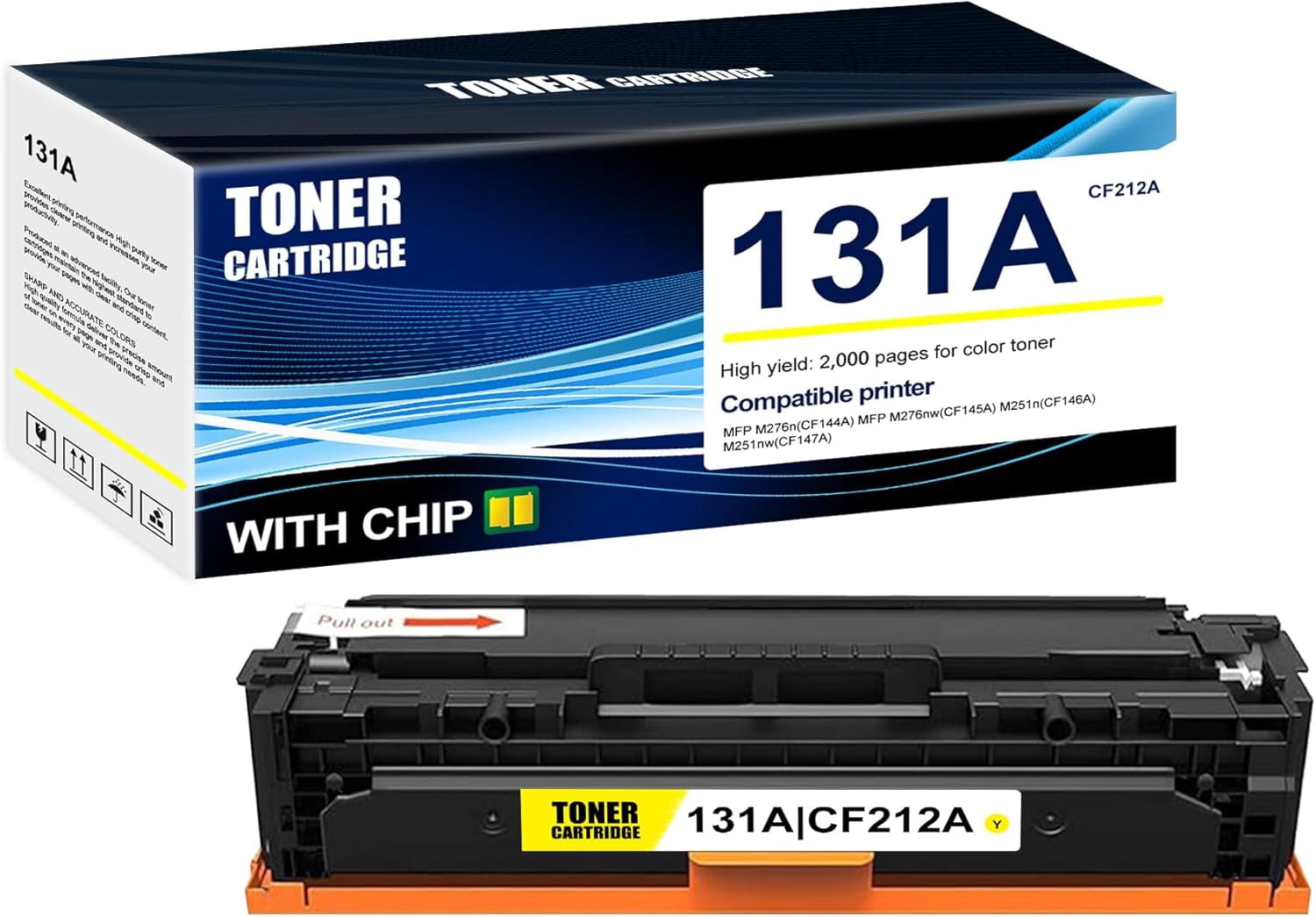 1-Pack Yellow 131A CF212A Toner Cartridge: Compatible 131A CF212A ...