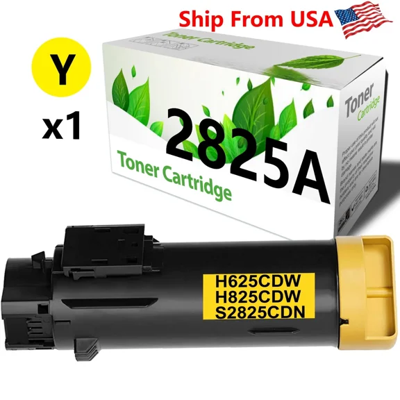 (1-Pack,Yellow) 2825A High Yield Toner Cartridge To Uesd With 593-Bboz