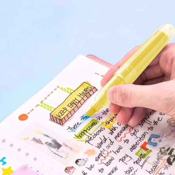 1 Pack Yellow Fluorescent Highlighter Pen – Chisel Tip Quick Dry No Bleed Marker for Note Taking, Studying & Office Supplies, Smooth Writing Neon Ink