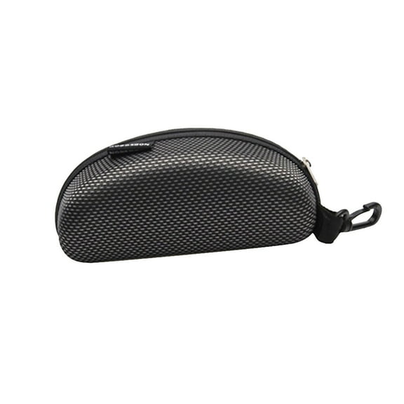 1 Pack Zipper Hard Sunglasses Case With Plastic Hanging Hook Large Size Fits Most Big Glasses And Sunglassese, Portable Travel Eyeglasses Cases, Black