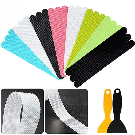 1 Pack of Anti-Slip Stickers + Scraper 24Pcs Non Slip Bathtub Stickers Shower Floor Non Slip Grip Stickers With Scraper Bathroom Products