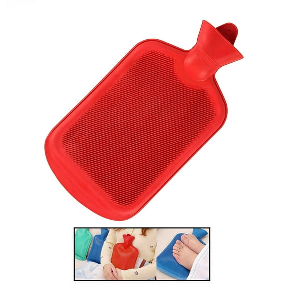 1 Pack of Red Hot Water Rubber Bottle Bag, Warm & Relaxing Heat, Cold Therapy