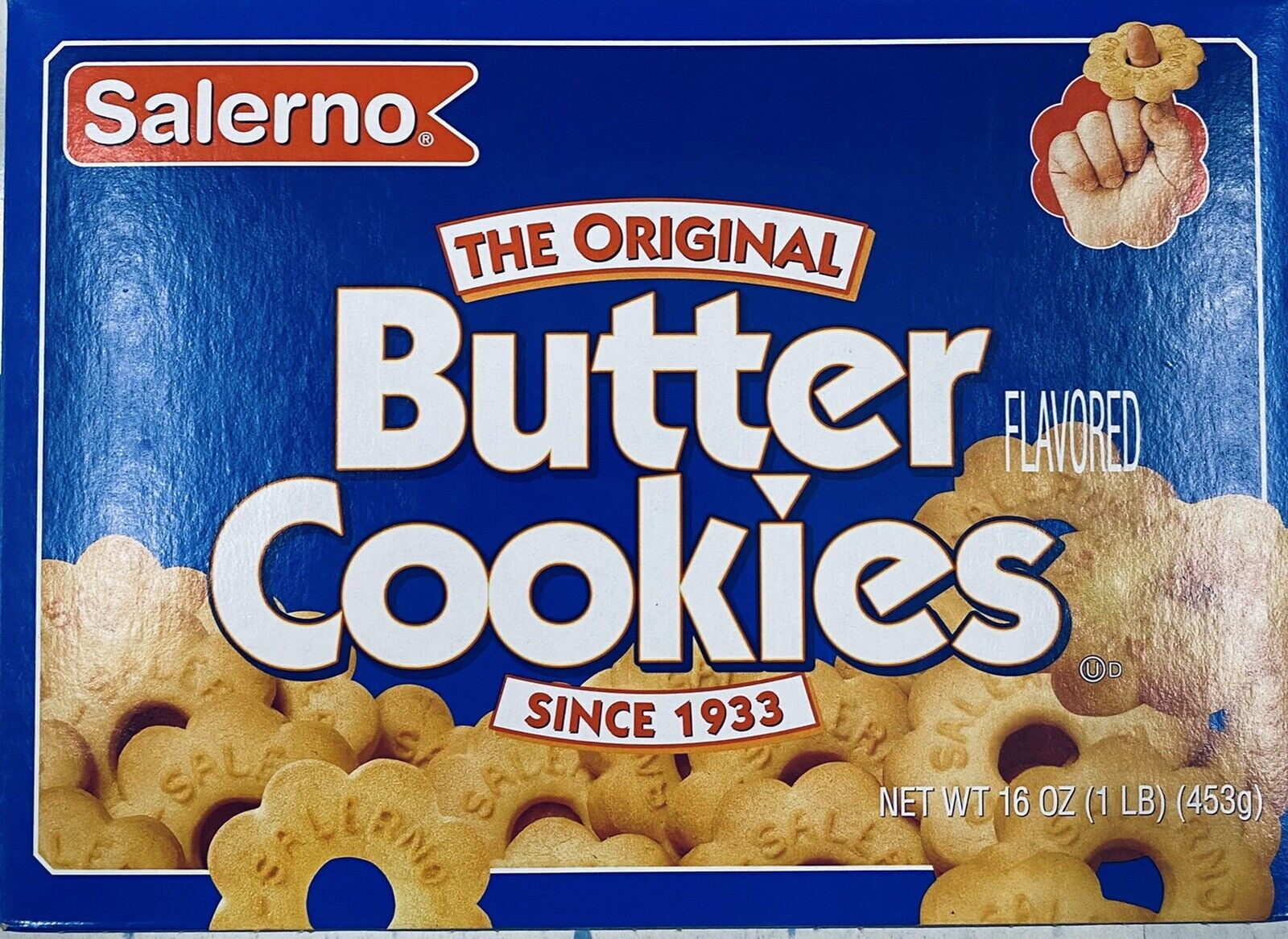 1 Pack of Salerno The Original Butter Cookies 16 Oz Box NEW FREE