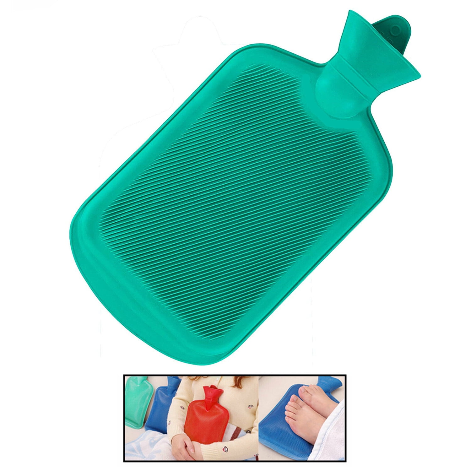 1 Pack of Teal Hot Water Rubber Bottle Bag, Warm & Relaxing Heat, Cold Therapy