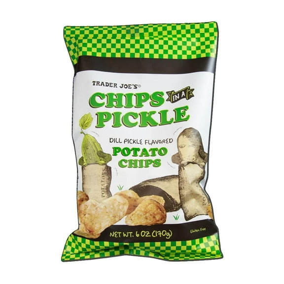 1 Pack of Trader Joe’s Chips in a Pickle Dill Flavoured Potato | 6 Oz
