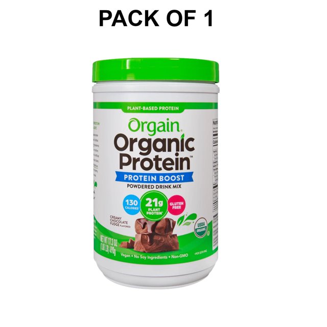 1 Pack of Trader Joe's Creamy Chocolate Fudge Organic Protein Boost