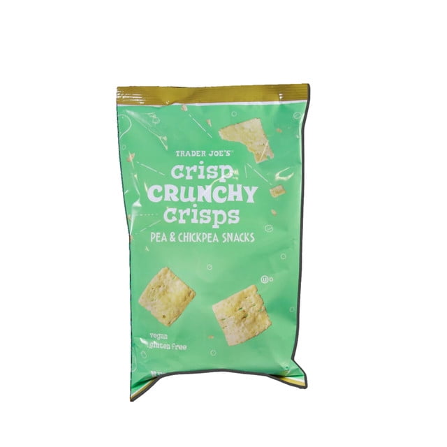 1 Pack of Trader Joe’s Crunchy Crisps Vegan, GlutenFree, Kosher Snack with Pea and Chickpea
