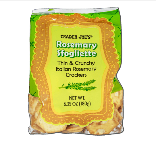 1 Pack of Trader Joe’s Enjoy Rosemary Sfogliette Thin And Crunchy