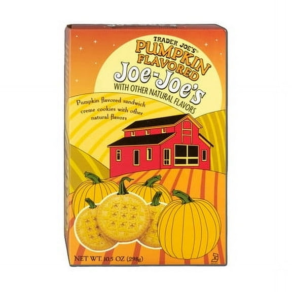 1 Pack of Trader Joes Pumpkin Flavored Joe-Joe's Cookies | 10.5 Ounce a Pack