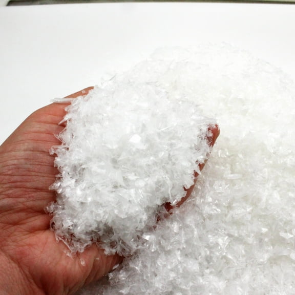 1 Pack of White Artificial Snow for Crafts High Realism Plastic Sparkling Snowflakes for Holiday