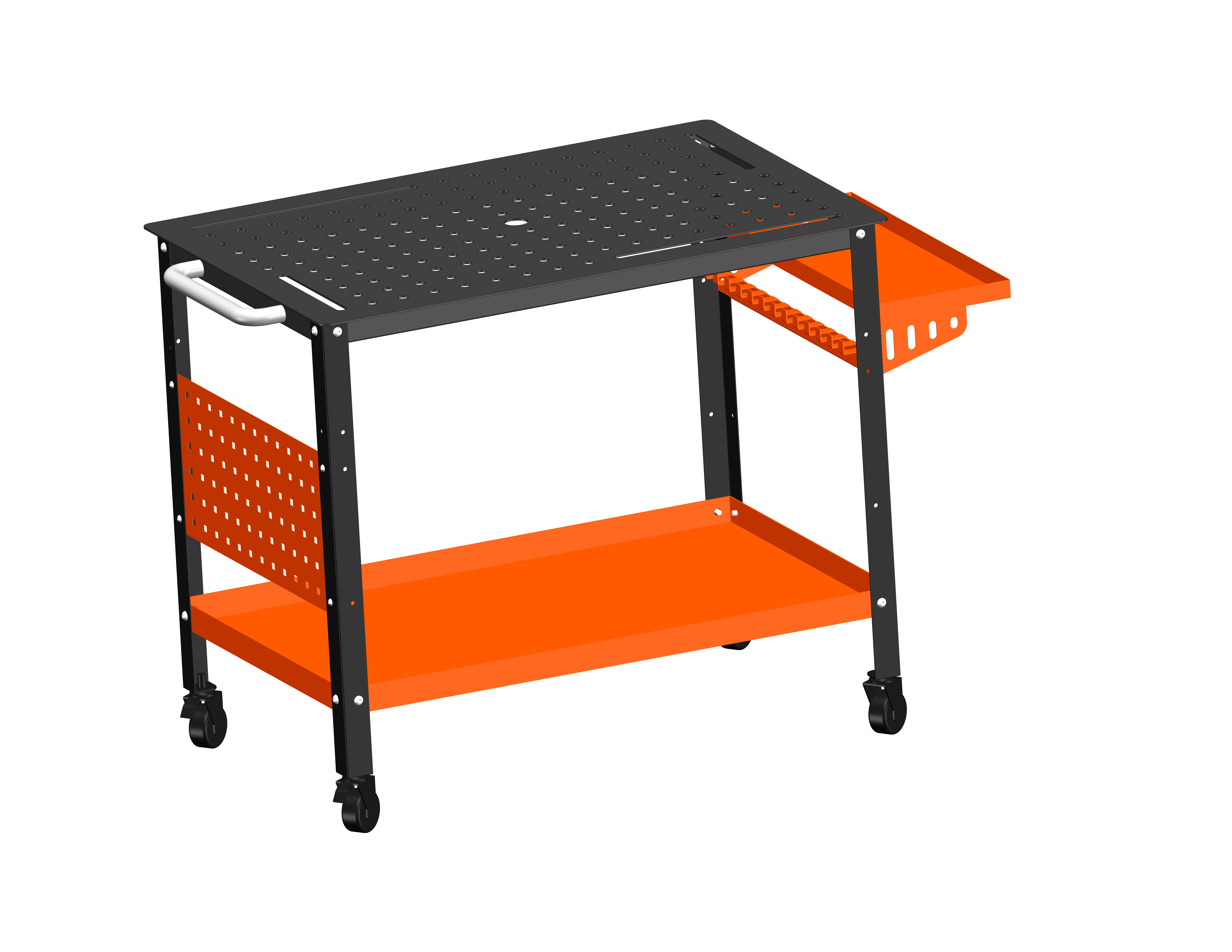 Workbench Handle 1 Package Metal Welding Workbench With Side Tray Handles,600 Lb Load ...